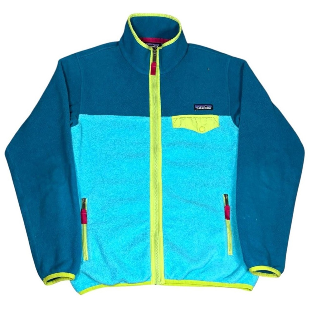 Patagonia Synchilla Snap T Fleece Full Zip Color Block Jacket
